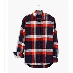 𝅺MADEWELL XS Oversized Ex BF Flannel Shirt